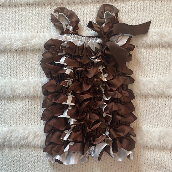 Baby Romper Rush dance American football touchdown satin petti dress girls M … - Picture 5 of 9